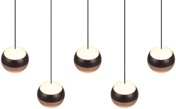 Trio SELECT 344410532  LED závěsné stropní svítidlo ORBIT  | 5x8W integrovaný LED zdroj | 5x960lm | 2300+3000+4000K