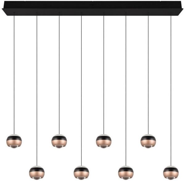 Trio SELECT 344410832  LED závěsné stropní svítidlo ORBIT  | 8x8W integrovaný LED zdroj | 8x960lm | 2300+3000+4000K