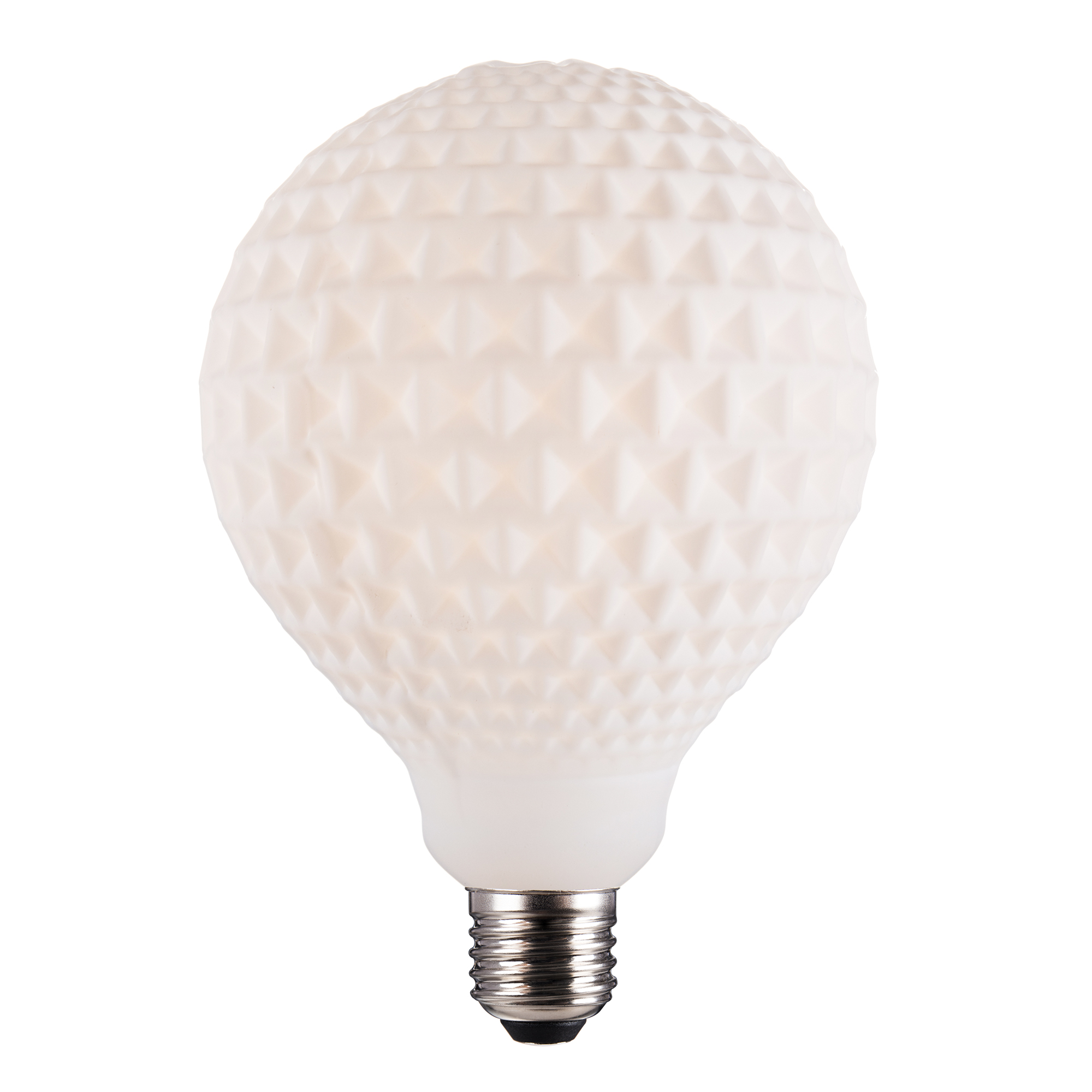 Nordlux LED žárovka Checked 3,9W E27 3000K (bílá) Dekorativní žárovky sklo, hliník IP20 2480092701