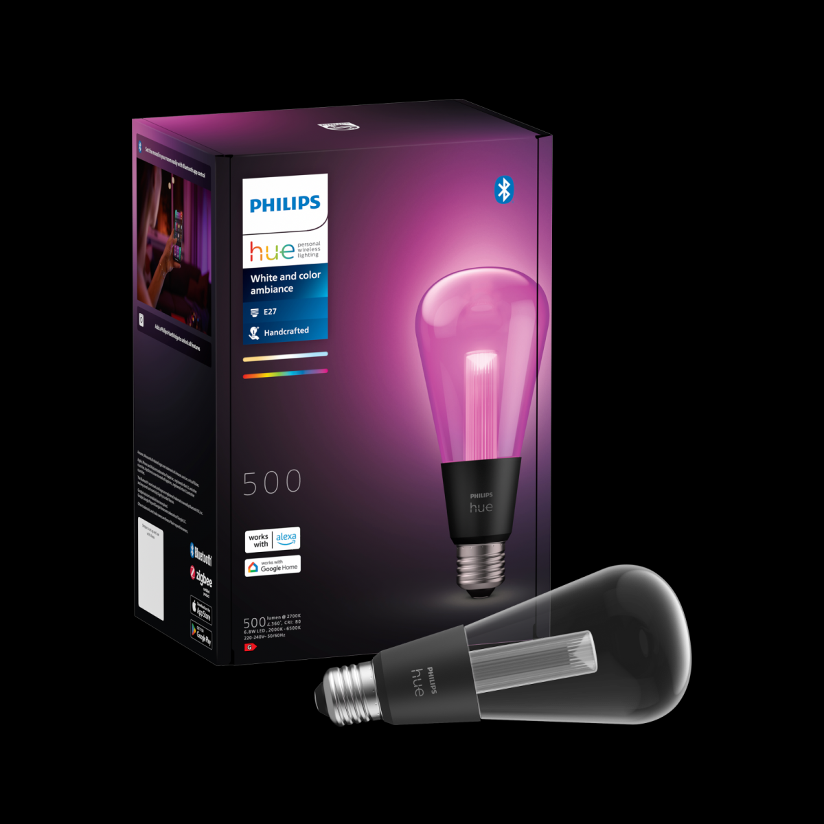 Philips Hue 8719514419391 LED inteligentní žárovka | 6,8W E27 | 2000-6500+RGBK