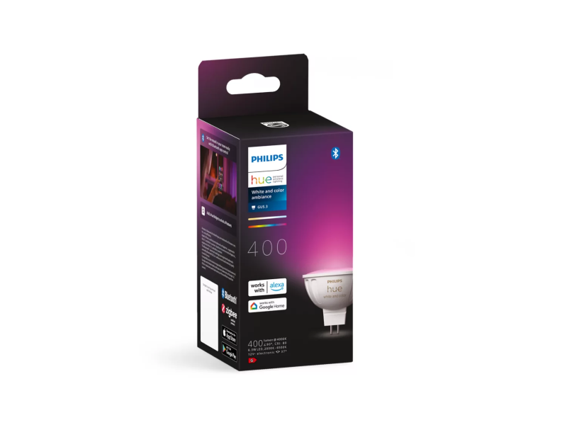 Philips Hue  8719514491403 LED inteligentní žárovka | 6,3W GU5.3 | 400lm | 2200-6500+RGBK