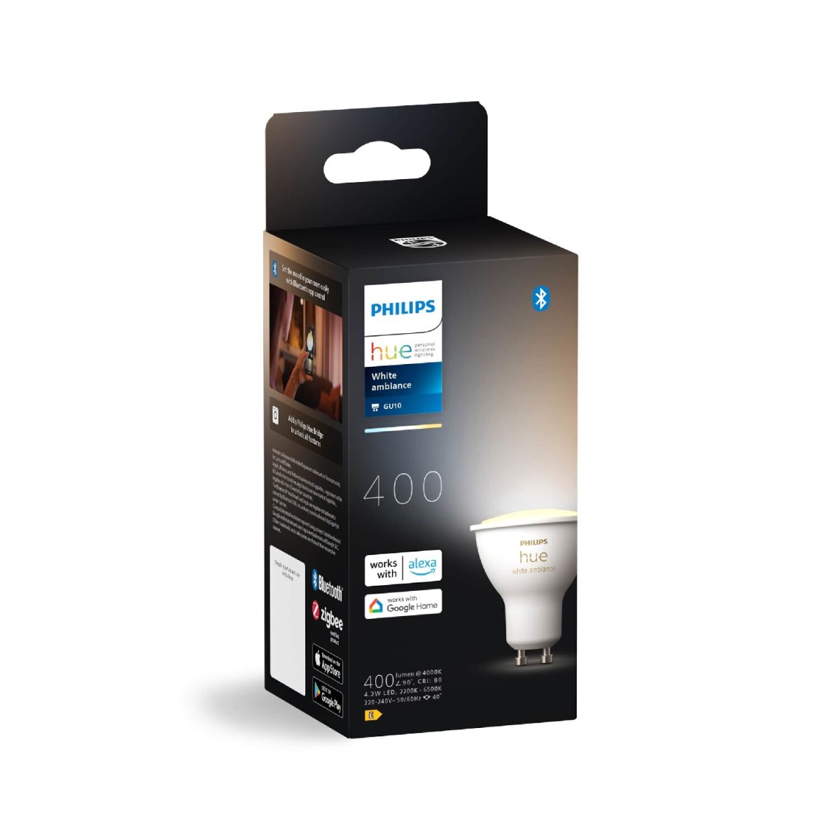 Philips Hue 8720169229976 LED inteligentní žárovka | 4,2W GU10 LED | 400lm | 2200-6500K