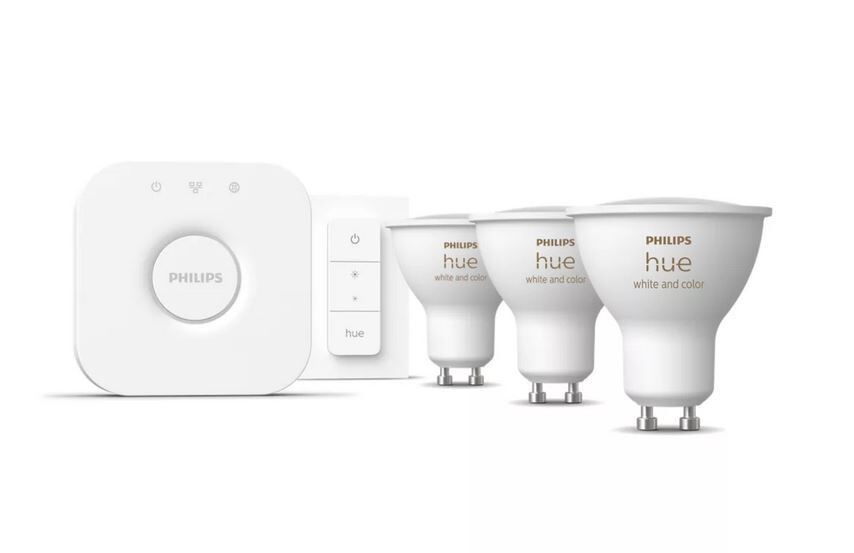 Philips Hue 8720169254503 LED startovací sada | 4,2W GU10 LED | 400lm | 2000-6500+RGBK