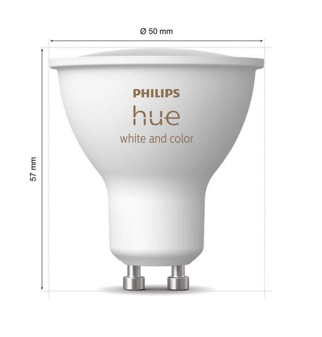 Philips Hue 8720169254503 LED startovací sada | 4,2W GU10 LED | 400lm | 2000-6500+RGBK