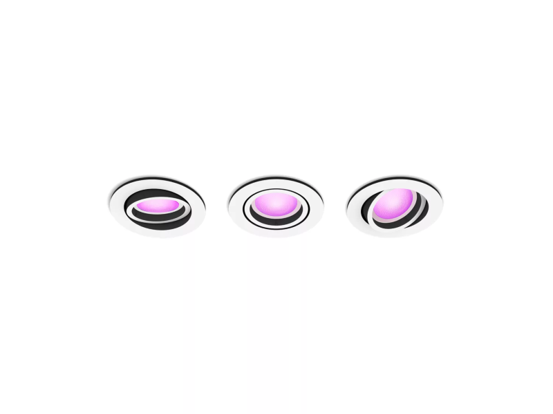 Philips Hue  8720169319097 LED sada zápustných svítidel Centura  | 3x4,2W GU10 | 3x350lm | 2000-6500 RGBK