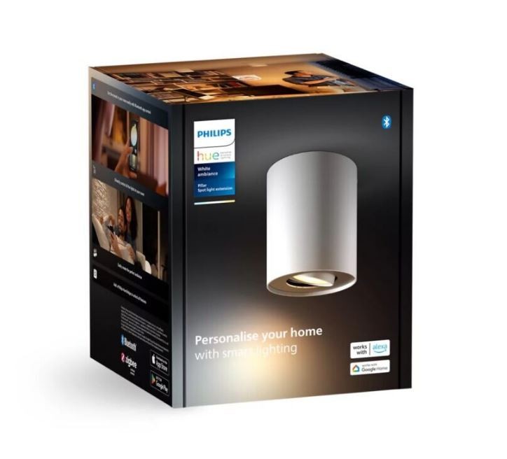 Philips Hue  8720169320055 LED bodové stropní svítidlo Pillar  | 4,2W GU10 | 400lm | 2200-6500K