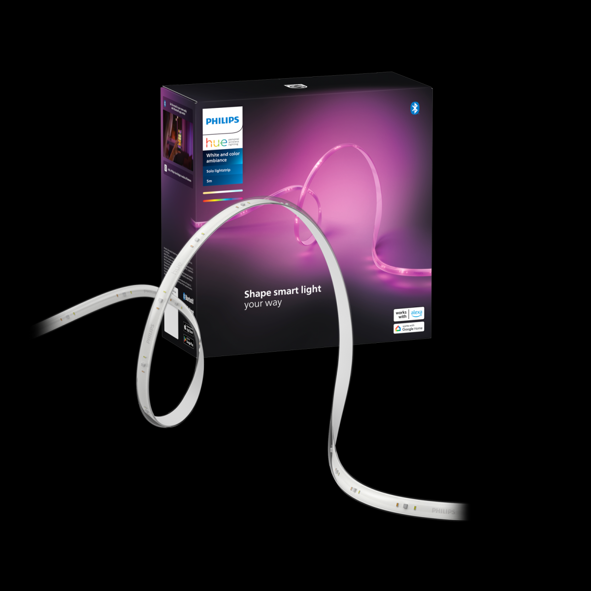 Philips Hue 8720169326699 LED LED pásek Solo Lightstrips | 20W integrovaný LED zdroj | 1700lm | 2000-6500+RGBK