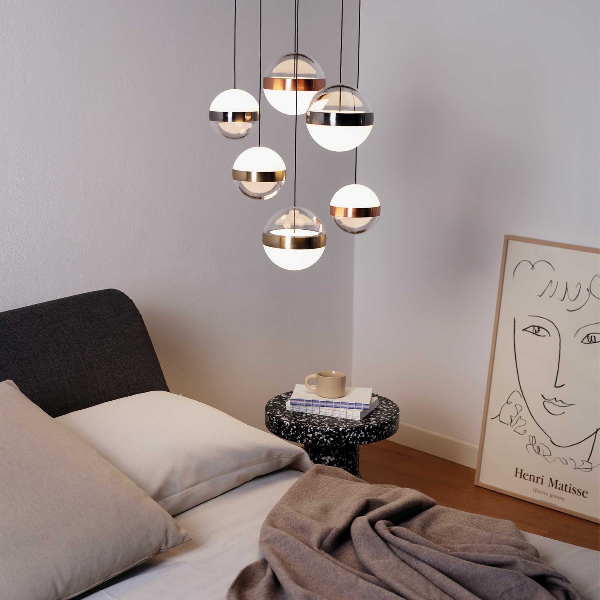 Ideal lux 321172 LED závěsné stropní svítidlo GALAXY  | 58W integrovaný LED zdroj | 5750lm | 3000K