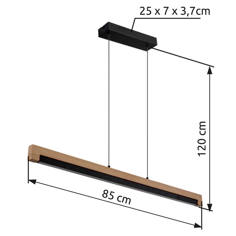Globo 67849H LED závěsné stropní svítidlo STARLA  | 24W integrovaný LED zdroj | 580lm | 3000K