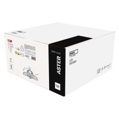 EMOS ZU320.12 LED závěsné stropní svítidlo HIGHBAY ASTER  | 200W integrovaný LED zdroj | 36000lm | 4000K
