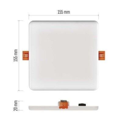 EMOS ZV2142 LED zápustné svítidlo VIXXO  | 13,5W integrovaný LED zdroj | 1250lm | 4000K