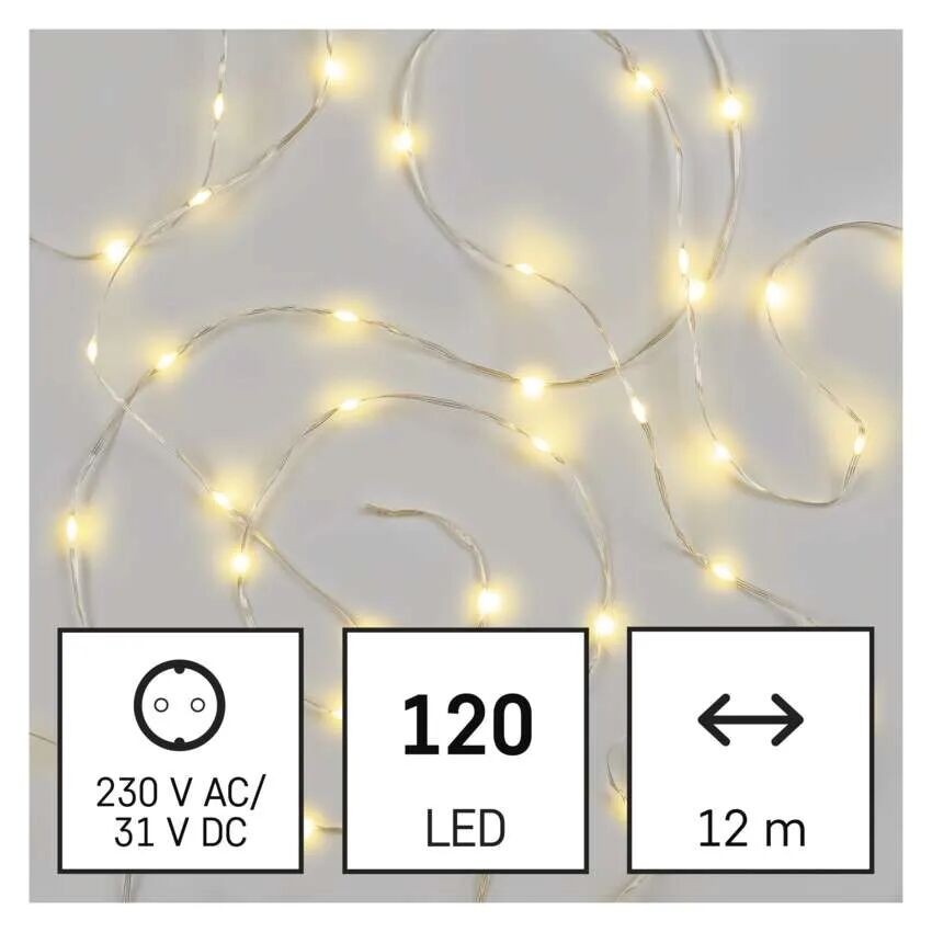 EMOS D3AW15 LED vánoční světelný řetěz integrovaný LED zdroj | 2700K