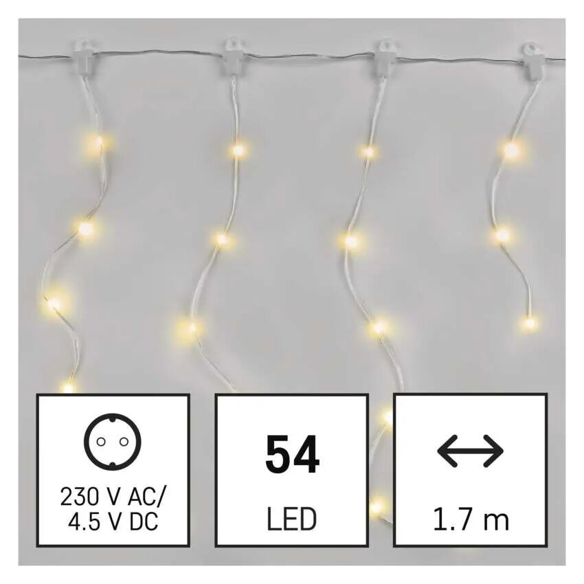 EMOS D3CW01 LED vánoční světelný řetěz integrovaný LED zdroj | 2700K
