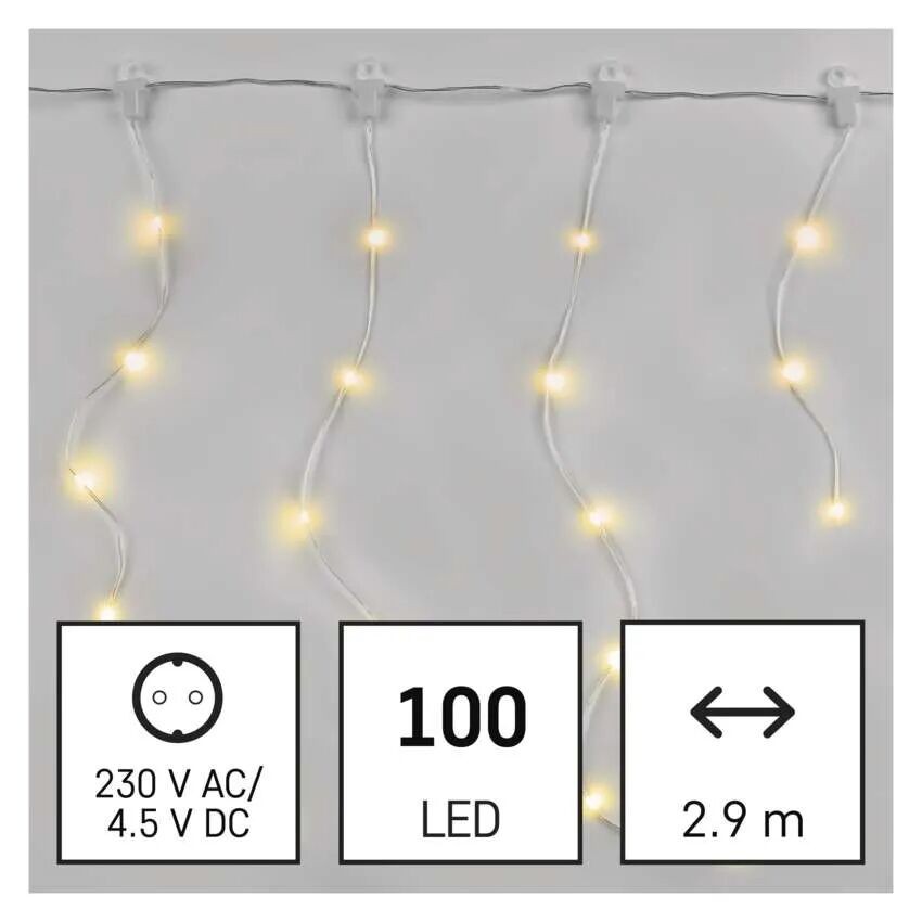 EMOS D3CW02 LED vánoční světelný řetěz integrovaný LED zdroj | 2700K
