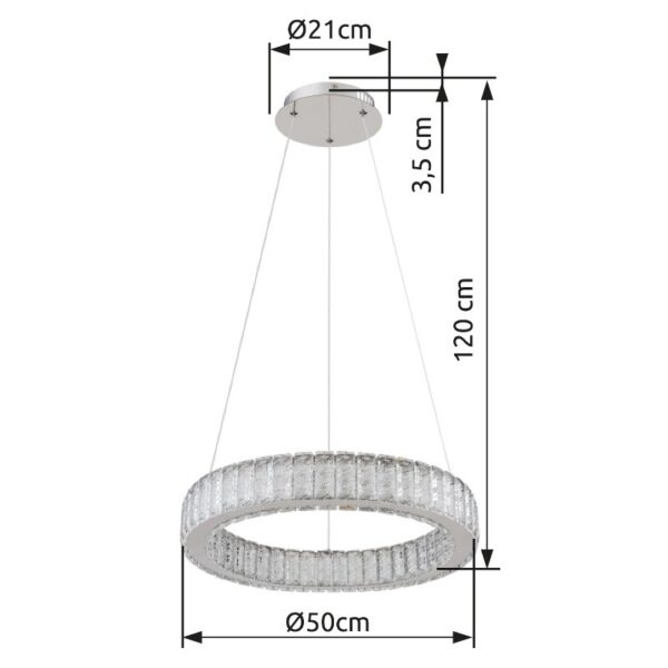 Globo 67162-50 LED závěsné stropní svítidlo MUCKY  | 50W integrovaný LED zdroj | 2995lm | 2700-6000K
