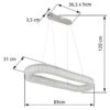 Globo 67162-58 LED závěsné stropní svítidlo MUCKY  | 58W integrovaný LED zdroj | 356666lm | 2700-6000K