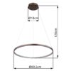 Globo 67192-29BR LED závěsné stropní svítidlo RALPH  | 29W integrovaný LED zdroj | 1400lm | 3000K