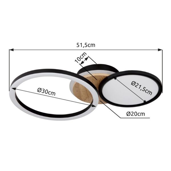 Globo 67273-28 LED přisazené stropní svítidlo SID  | 28W integrovaný LED zdroj | 2100lm | 3000K
