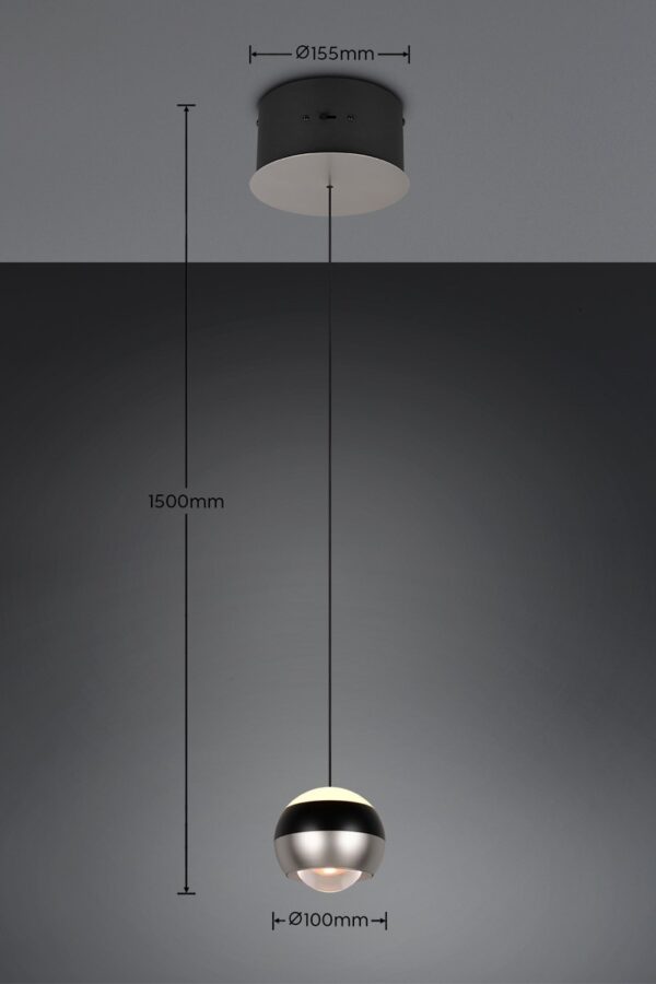 Trio SELECT  344410107  LED závěsné stropní svítidlo ORBIT  | 8W integrovaný LED zdroj | 960lm | 2300+3000+4000K