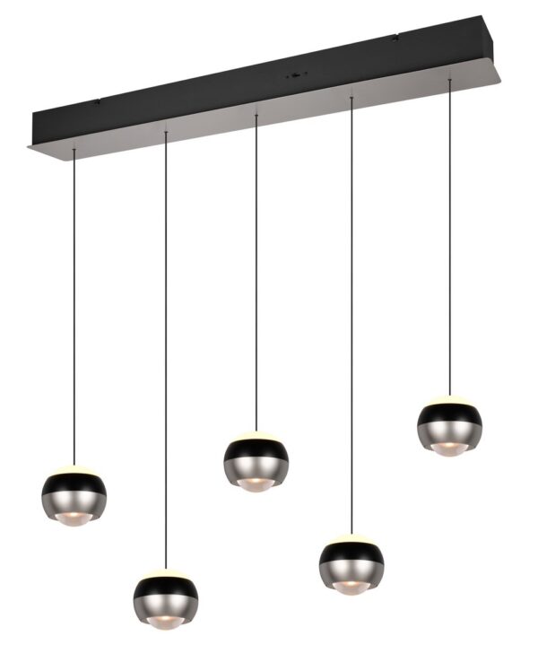 Trio SELECT  344410507  LED závěsné stropní svítidlo ORBIT  | 5x8W integrovaný LED zdroj | 5x960lm | 2300+3000+4000K