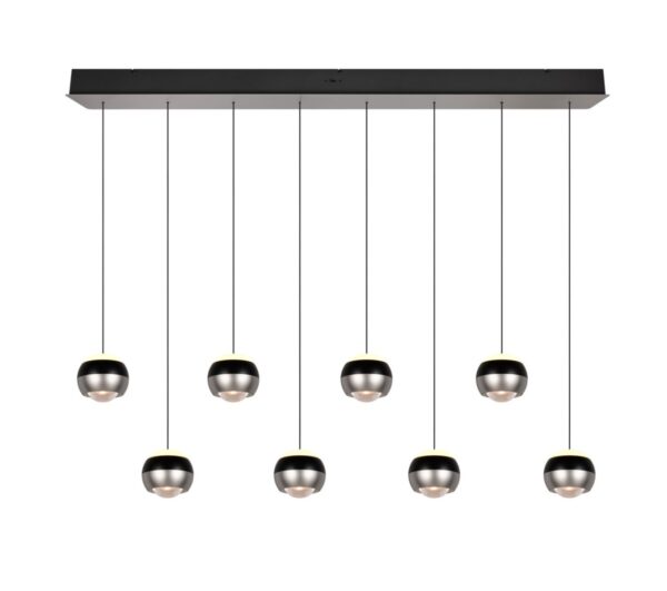 Trio SELECT  344410807  LED závěsné stropní svítidlo ORBIT  | 8x8W integrovaný LED zdroj | 8x960lm | 2300+3000+4000K