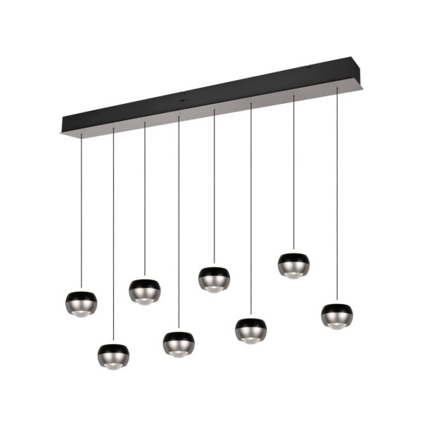 Trio SELECT  344410807  LED závěsné stropní svítidlo ORBIT  | 8x8W integrovaný LED zdroj | 8x960lm | 2300+3000+4000K
