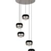 Trio SELECT  344430507  LED závěsné stropní svítidlo ORBIT  | 5x8W integrovaný LED zdroj | 5x960lm | 2300+3000+4000K