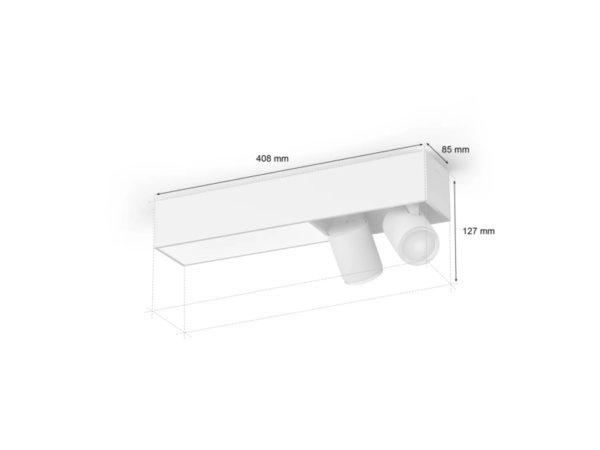 Philips HUE  8720169318373 LED přisazené stropní svítidlo Centris  | 2x4,2+11W GU10/LED | 2000-6500K+RGBK