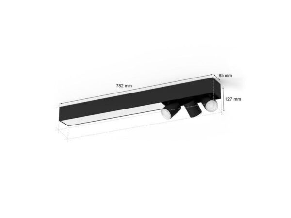 Philips HUE  8720169318434 LED přisazené stropní svítidlo Centris  | 3x4,2+36W GU10/LED | 2000-6500K+RGBK