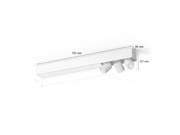 Philips HUE  8720169318496 LED přisazené stropní svítidlo Centris  | 3x4,2+36W GU10/LED | 2000-6500+RGBK
