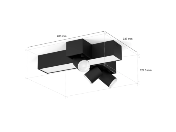 Philips HUE  8720169318670 LED přisazené stropní svítidlo Centris  | 3x4,2+25W GU10 | 2000-6500K+RGBK