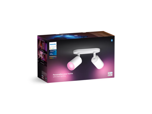 Philips HUE  8720169319455 LED bodové stropní svítidlo Fugato  | 2x4,2W GU10 | 2000-6500K+RGBK