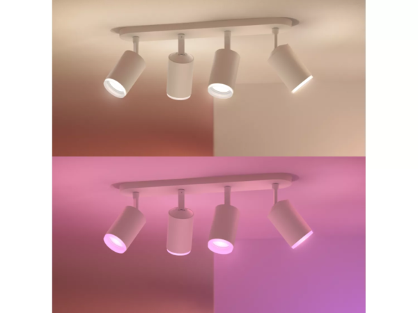 Philips HUE  8720169319578 LED bodové stropní svítidlo Fugato  | 4x4,2W GU10 | 2000-6500K+RGBK