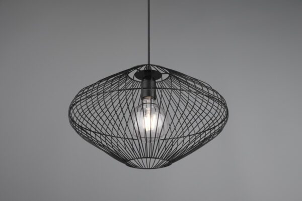 Trio R30831032 závěsné stropní svítidlo Cobain 1x40W | E27 - nastavitelná výška, černá