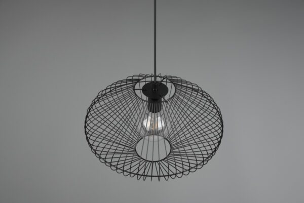 Trio R30831032 závěsné stropní svítidlo Cobain 1x40W | E27 - nastavitelná výška, černá
