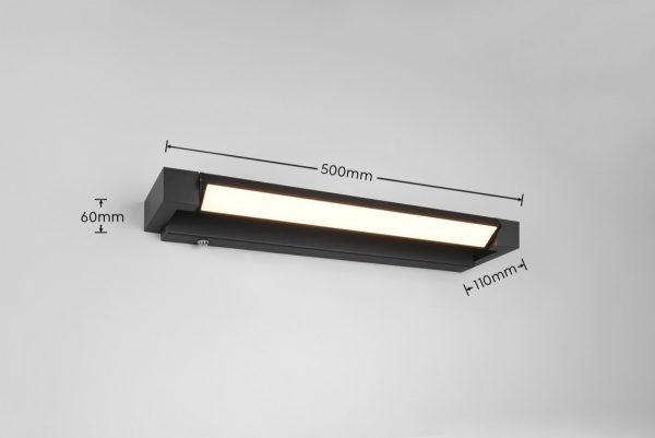 Trio T284770132 LED nástěnné svítidlo nad zrcadlo FABRIZIO  | 9W integrovaný LED zdroj | 1000lm | 2300+3000+4000K