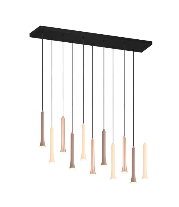 Trio T352011117 LED závěsné stropní svítidlo FIATO  | 11x3W integrovaný LED zdroj | 11x400lm | 2300+3000+4000K