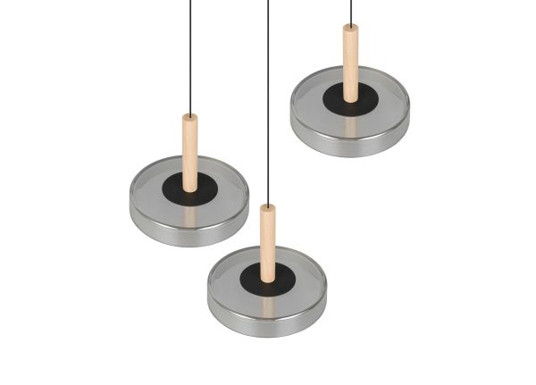 Trio T354930332 LED závěsné stropní svítidlo CELESTE  | 3x7,5W integrovaný LED zdroj | 3x750lm | 3000K