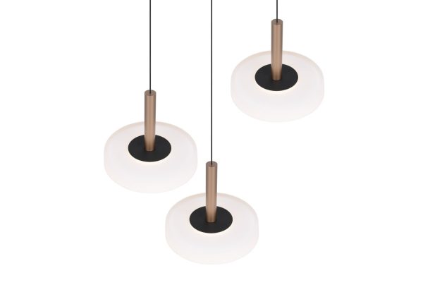 Trio T354930365 LED závěsné stropní svítidlo CELESTE  | 3x7,5W integrovaný LED zdroj | 3x750lm | 3000K