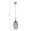 Trio T365420104 závěsné stropní svítidlo SORAYA  E27