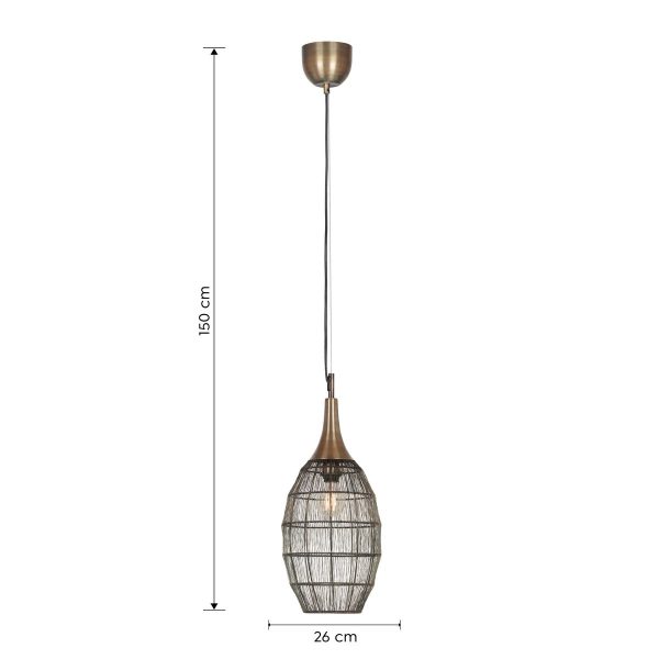 Trio T365420104 závěsné stropní svítidlo SORAYA  E27