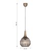 Trio T365430104 závěsné stropní svítidlo SORAYA  E27