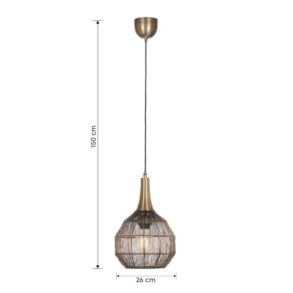 Trio T365430104 závěsné stropní svítidlo SORAYA  E27