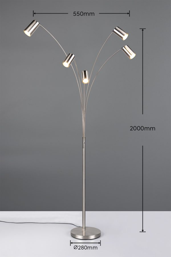 Trio T412400507 stojací lampa MARLEY  GU10