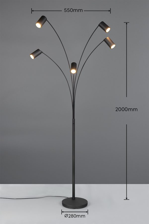 Trio T412400532 stojací lampa MARLEY  GU10