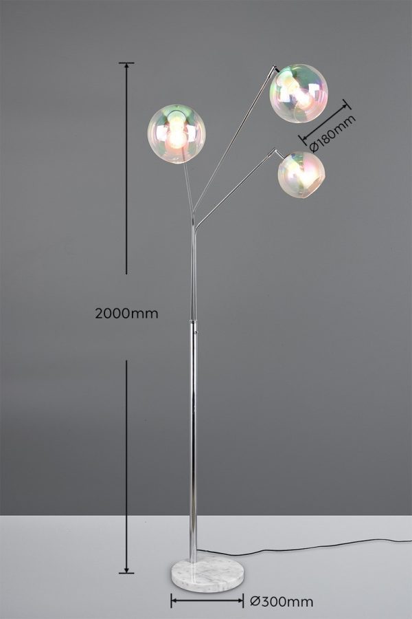 Trio T416900306 stojací lampa PAXTON E27
