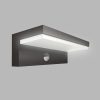 LED2 5200434 LED venkovní nástěnná lampa s pohybovým čidlem Hugo 1x9W | 376lm | 3000K | IP54 - černá