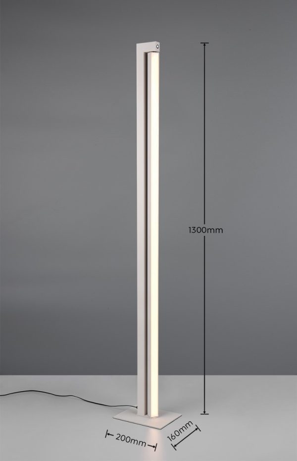 Trio T448810176 LED stojací lampa SEEKER  | 21W integrovaný LED zdroj | 2350lm | 2300+3000+4000K