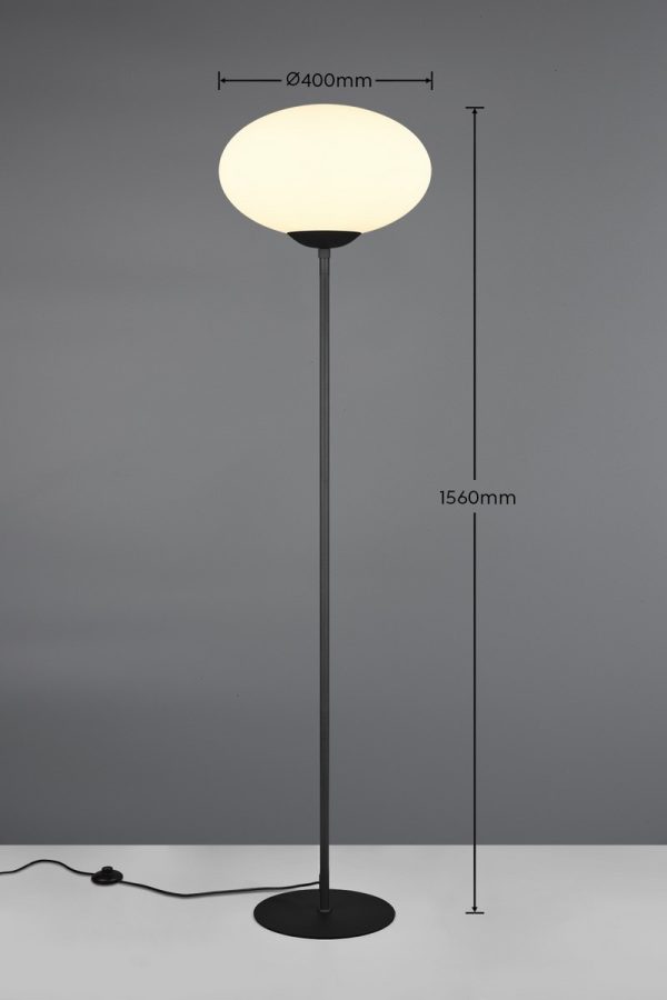 Trio T463100132 stojací lampa FOMENTO  E27