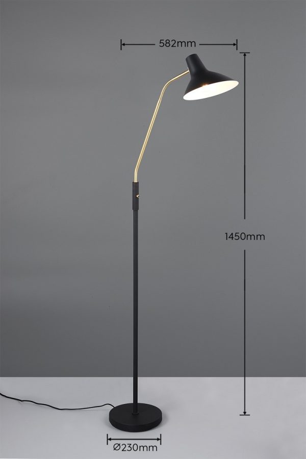 Trio T463400180 stojací lampa TRAVELLER  E27